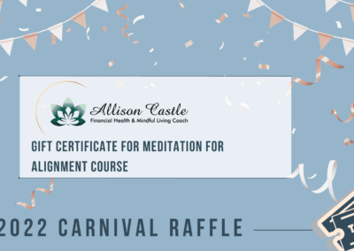 Allison Castle, Coaching & Meditation Gift Certificate #2
